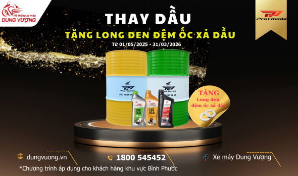 THAY DẦU - TẶNG LONG ĐEN ĐỆM ỐC XẢ DẦU